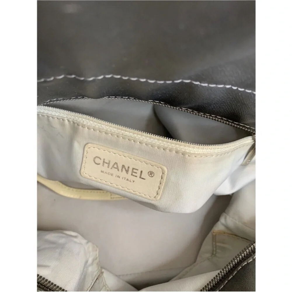 CHANEL Quilted Coated canvas Paris Biarritz Shopping Tote Bag - Picture 5 of 8